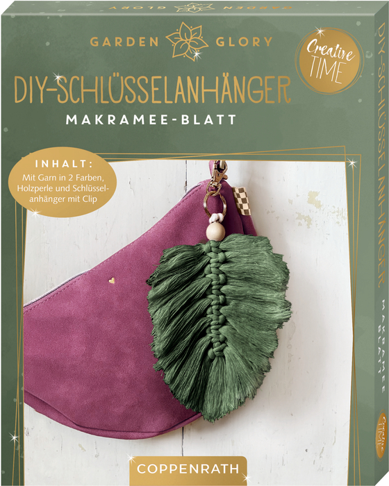 Blatt, DIY-Schlüsselanhänger Makramee - Creative Time