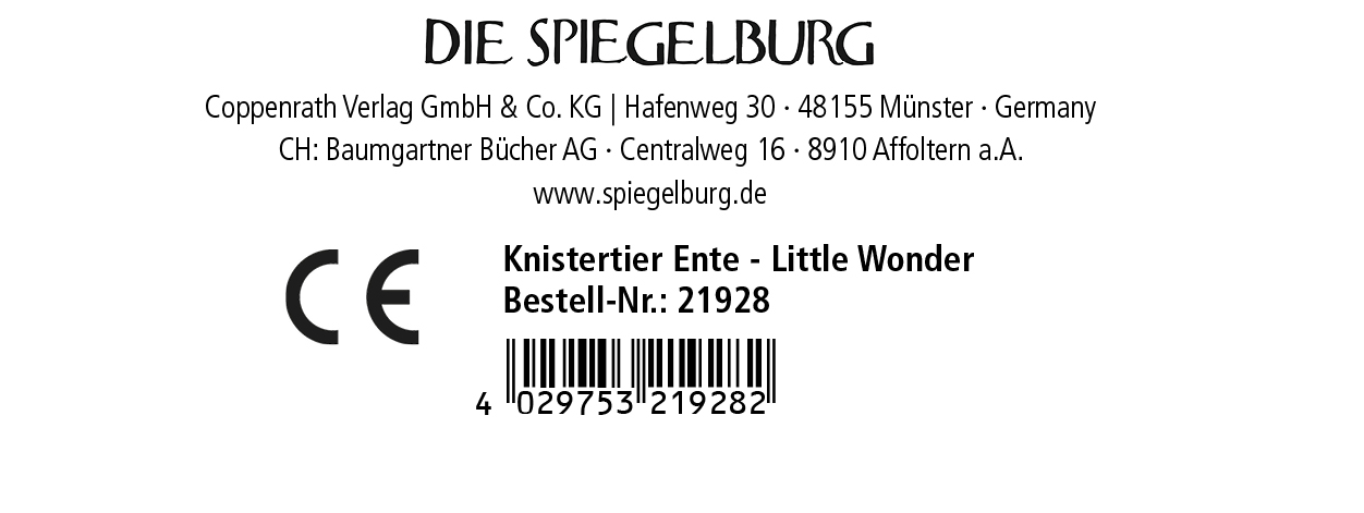 Knistertier Ente - Little Wonder
