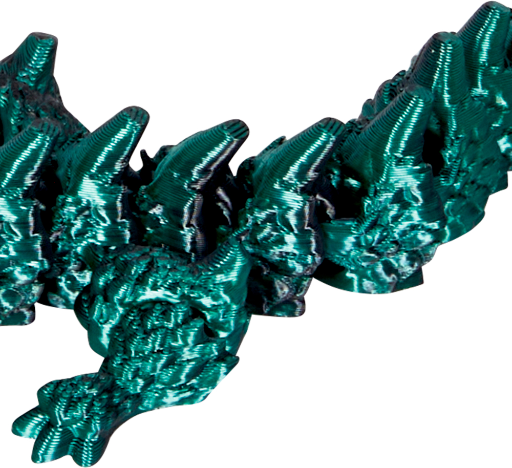 grün/schwarz, Felsen-Drache - Kristalltier