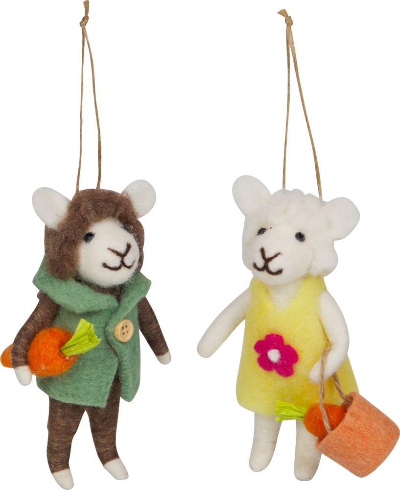 Filz-Anhänger Schaf - Frohe Ostern