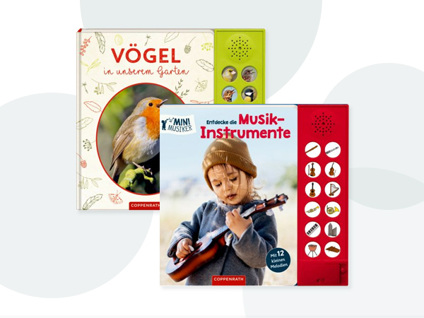 Cover Coppenrath-Soundbücher Vögel und Musikinstrumente