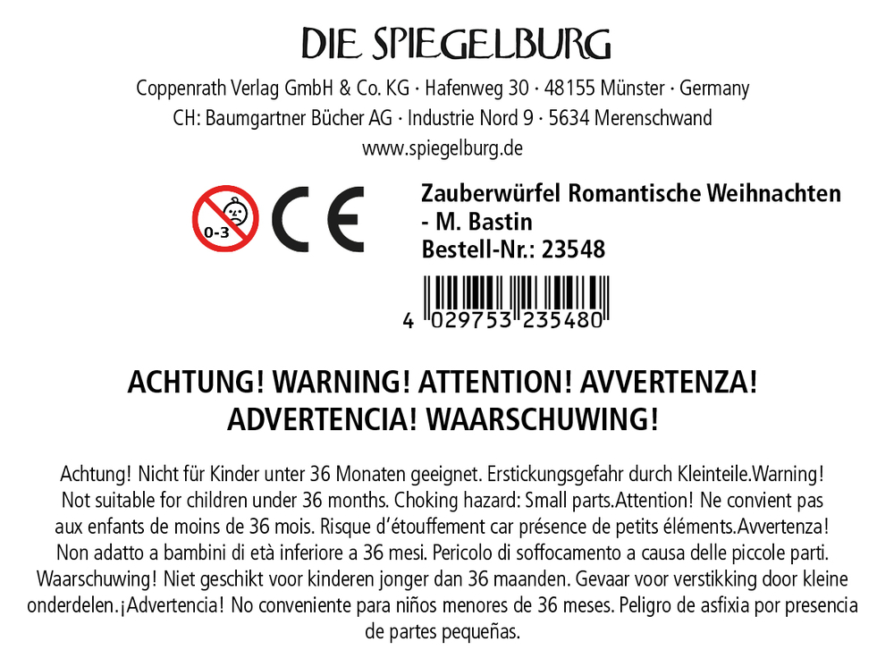 Zauberwürfel Romantische Weihnachten - Marjolein Bastin