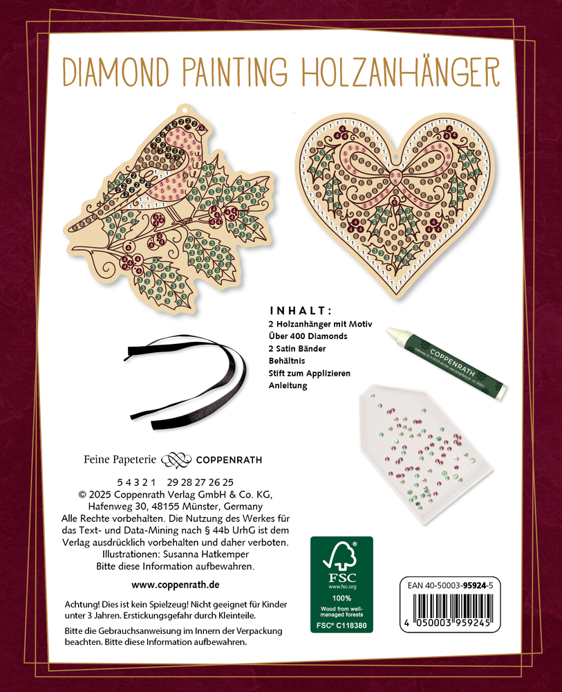 Diamond Painting Holzanhänger: Magic Winter (Creative Time)
