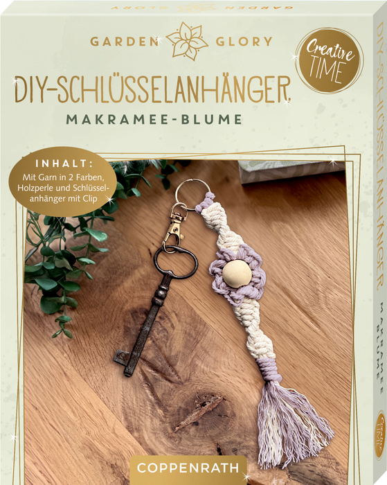 Blume, DIY-Schlüsselanhänger Makramee - Creative Time