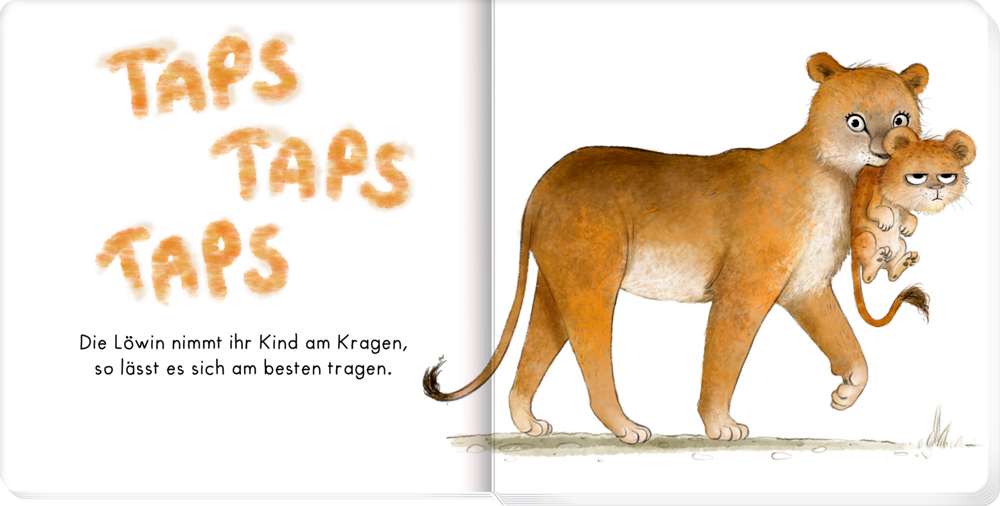 Abbildung von Verkaufsargumenten wie z.B. liebevoll illustriert von Wiebke Rauers