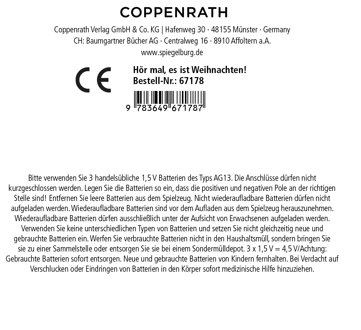 Hör mal, es ist Weihnachten! (Soundbuch)