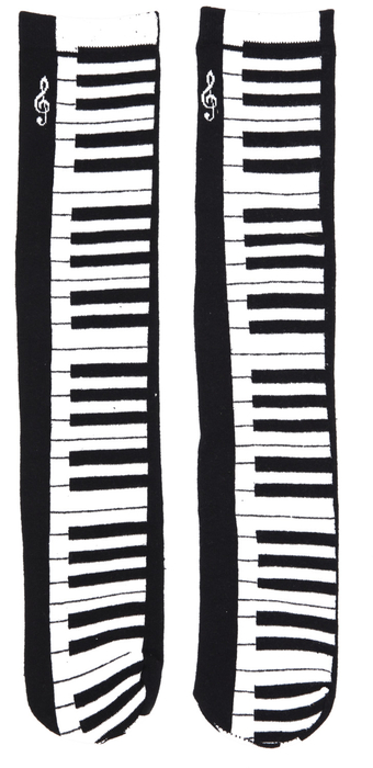 Klaviatur, Socken - All about music (one size/Gr.38-43)