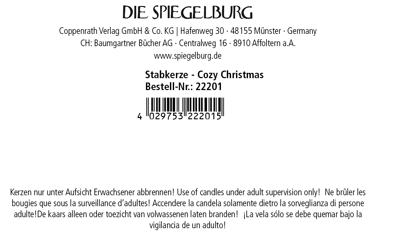 Stabkerze - Cozy Christmas