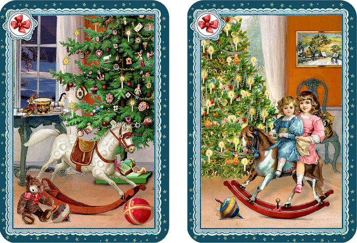 Schwarzer Peter - Nostalgisches Kartenspiel, Adventsschachtelspiel(Behr)