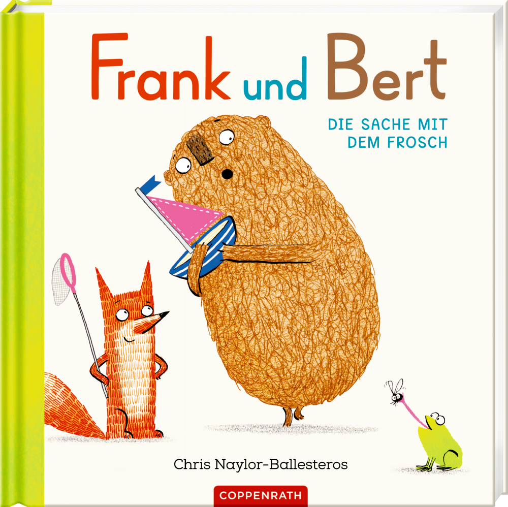 Buchcover mit dem Titel Frank und Bert: Ein Fuchs, ein Bär und ein Frosch.