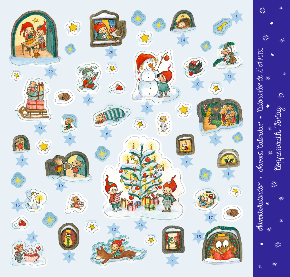 Im Wichtel-Wimmelwald, Sticker-Adventskalender