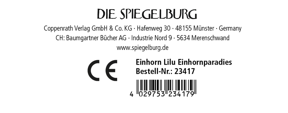 Einhorn Lilu klein - Einhorn-Paradies