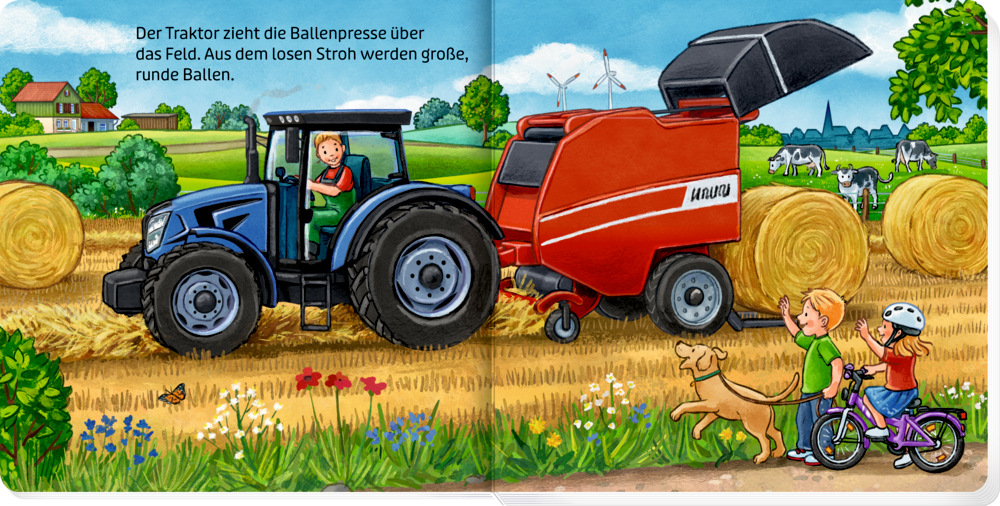 So viele große Fahrzeuge bei der Arbeit
